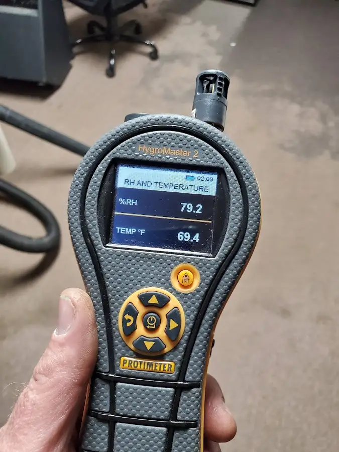Moisture meter humidity assessment for Fire & Smoke Damage Restoration in Heath